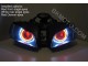 2003 - 2006 Honda CBR 600RR V2 HID BiXenon Projector headlights kit with angel eyes halo